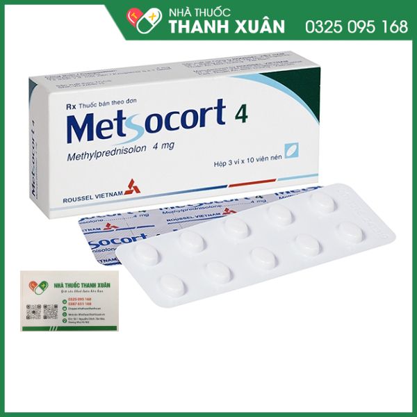 Metsocort 4 - Kháng viêm, điều trị viêm khớp dạng thấp